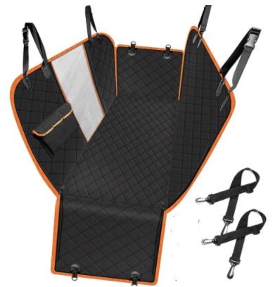 Dog Car Seat Cover View Mesh Pet Carrier Hammock Safety Protector Car Rear Back Seat Mat With Zipper And Pocket For Travel - Oopsdadforgot.com