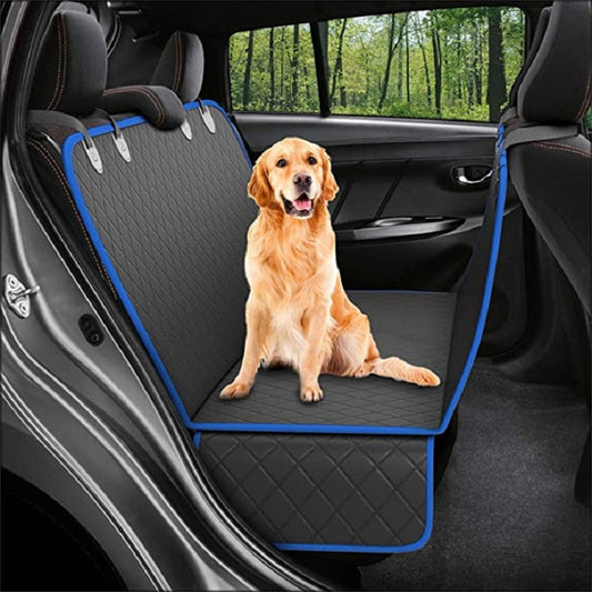 Dog Car Seat Cover View Mesh Pet Carrier Hammock Safety Protector Car Rear Back Seat Mat With Zipper And Pocket For Travel - Oopsdadforgot.com