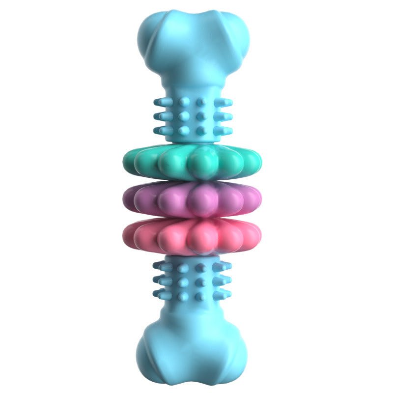 Dog Chew Toy Dog Bone Type Dogs Teeth Cleaning Toys Indestructible TPR Bone Chewing Bite Resistant Teething Toys Pet Products - Oopsdadforgot.com