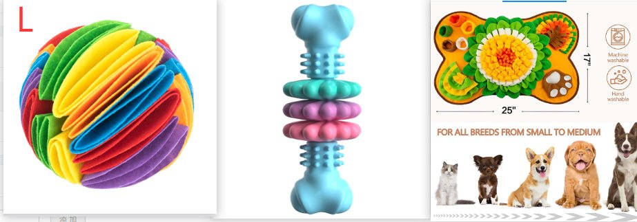 Dog Chew Toy Dog Bone Type Dogs Teeth Cleaning Toys Indestructible TPR Bone Chewing Bite Resistant Teething Toys Pet Products - Oopsdadforgot.com