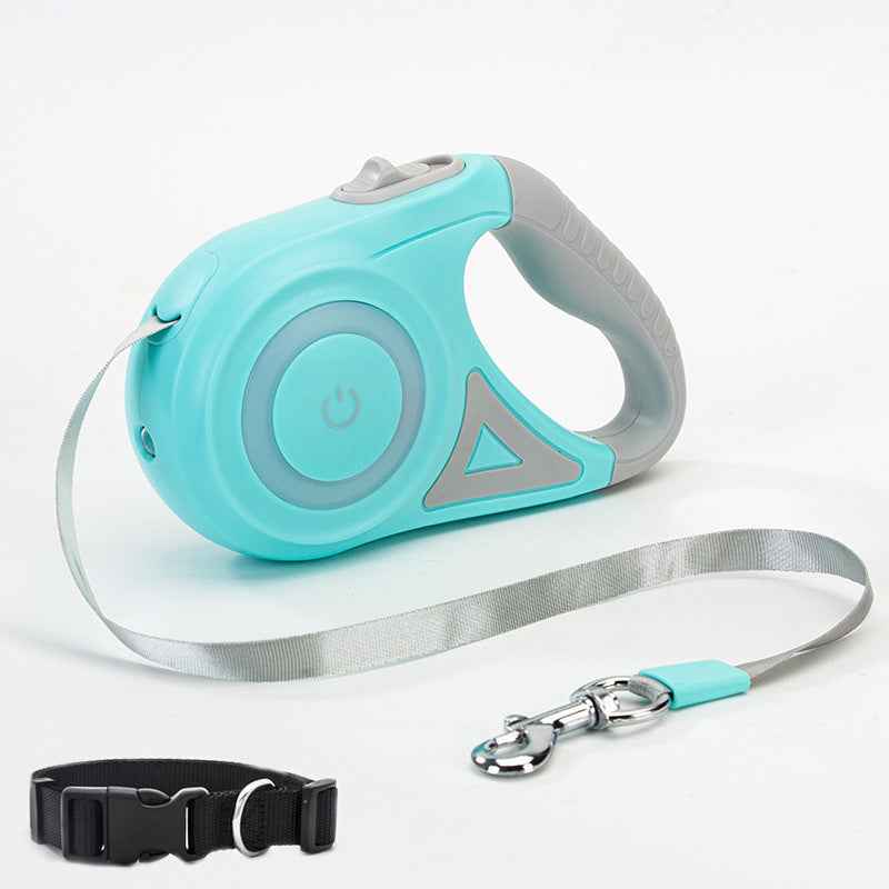 Dog Leash Retractable Leash And Dog Collar Spotlight Automatic Pet Dog Cat Traction Rope For Small Medium Dogs Pet Product - Oopsdadforgot.com