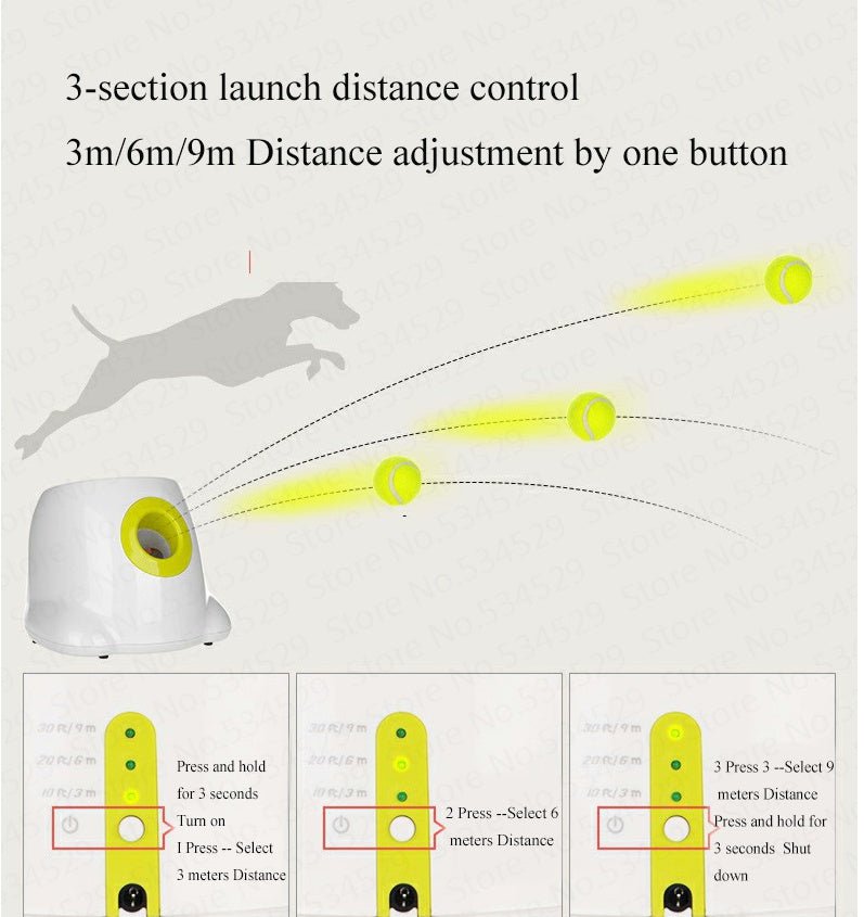 Dog Pet Automatic Interactive Ball Launcher - Oopsdadforgot.com