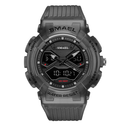 Double Display Digital Electronic Watch Men - Oopsdadforgot.com