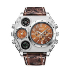 Dual time zone quartz watch for men - Oopsdadforgot.com