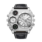 Dual time zone quartz watch for men - Oopsdadforgot.com