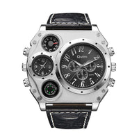 Dual time zone quartz watch for men - Oopsdadforgot.com