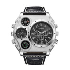 Dual time zone quartz watch for men - Oopsdadforgot.com