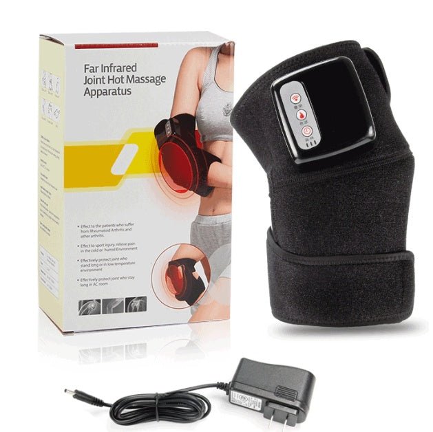 Electric Infrared Heating Knee Massager Wrap Elbow Joint Support Vibration Therapy Physiotherapy Machine Pain Relief Massageador - Oopsdadforgot.com