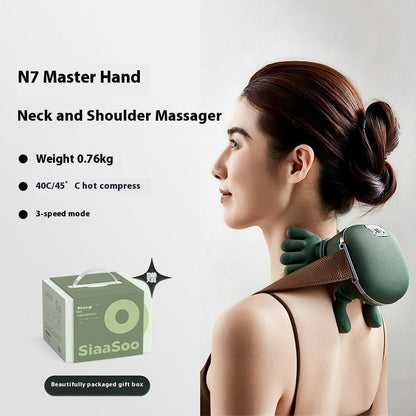 Electric Neck And Shoulder Muscle Massager Wireless Shoulder And Back Kneading Massage Shawl Neck Masajeador Relax Pain Relief - Oopsdadforgot.com