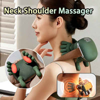 Electric Neck And Shoulder Muscle Massager Wireless Shoulder And Back Kneading Massage Shawl Neck Masajeador Relax Pain Relief - Oopsdadforgot.com