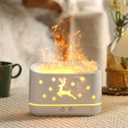 Elk Flame Humidifier Diffuser Mute Household Atmosphere Lamp Christmas Home Decorations - Oopsdadforgot.com