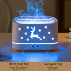 Elk Flame Humidifier Diffuser Mute Household Atmosphere Lamp Christmas Home Decorations - Oopsdadforgot.com