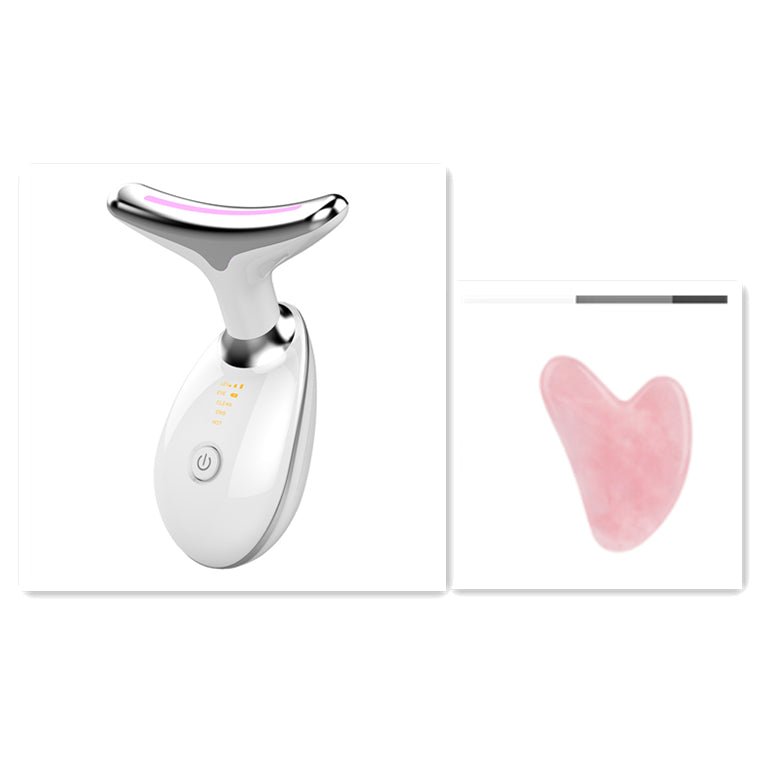 EMS Thermal Neck Lifting And Tighten Massager Electric Microcurrent Wrinkle Remover - Oopsdadforgot.com