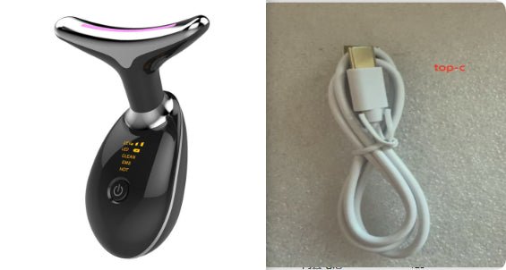 EMS Thermal Neck Lifting And Tighten Massager Electric Microcurrent Wrinkle Remover - Oopsdadforgot.com