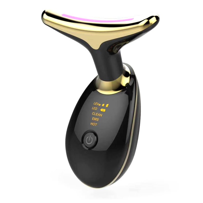 EMS Thermal Neck Lifting And Tighten Massager Electric Microcurrent Wrinkle Remover - Oopsdadforgot.com
