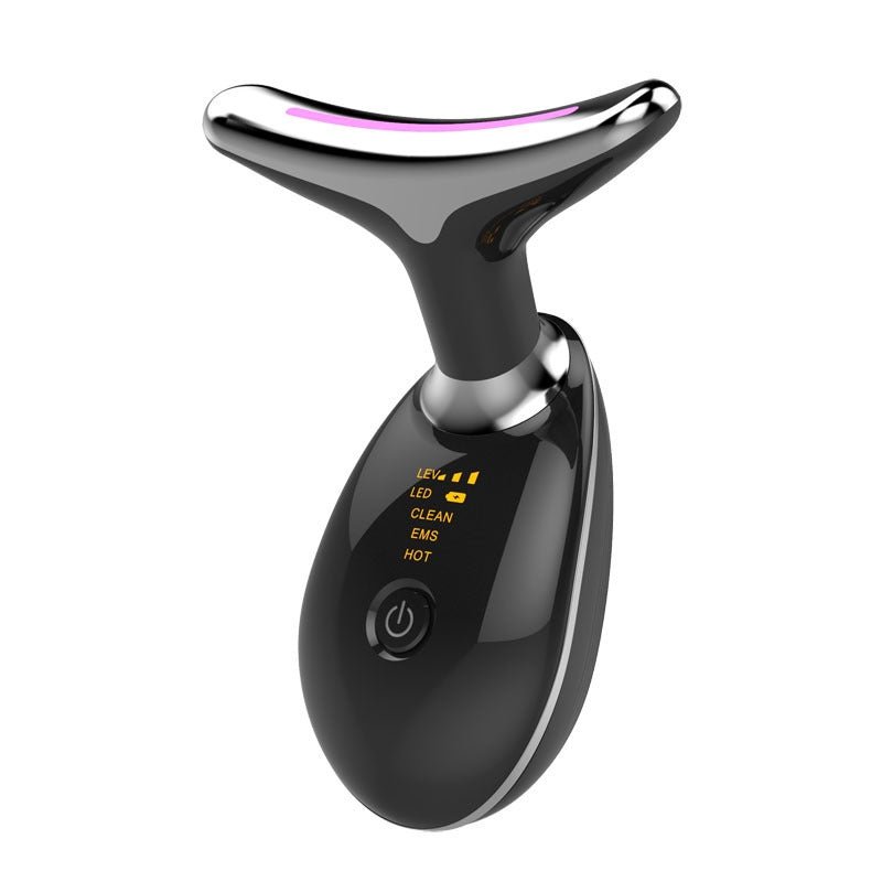 EMS Thermal Neck Lifting And Tighten Massager Electric Microcurrent Wrinkle Remover - Oopsdadforgot.com