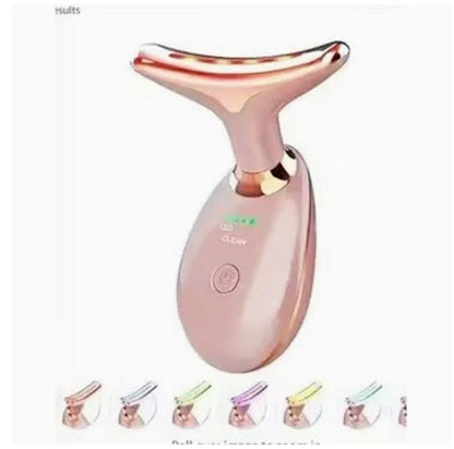 EMS Thermal Neck Lifting And Tighten Massager Electric Microcurrent Wrinkle Remover - Oopsdadforgot.com
