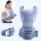 Ergonomic Baby Carrier Infant Baby Hipseat Carrier 3 In 1 Front Facing Ergonomic Kangaroo Baby Wrap Sling - Oopsdadforgot.com