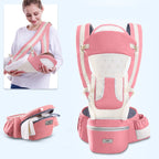 Ergonomic Baby Carrier Infant Baby Hipseat Carrier 3 In 1 Front Facing Ergonomic Kangaroo Baby Wrap Sling - Oopsdadforgot.com