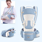 Ergonomic Baby Carrier Infant Baby Hipseat Carrier 3 In 1 Front Facing Ergonomic Kangaroo Baby Wrap Sling - Oopsdadforgot.com