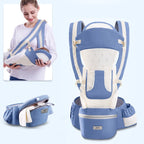 Ergonomic Baby Carrier Infant Baby Hipseat Carrier 3 In 1 Front Facing Ergonomic Kangaroo Baby Wrap Sling - Oopsdadforgot.com