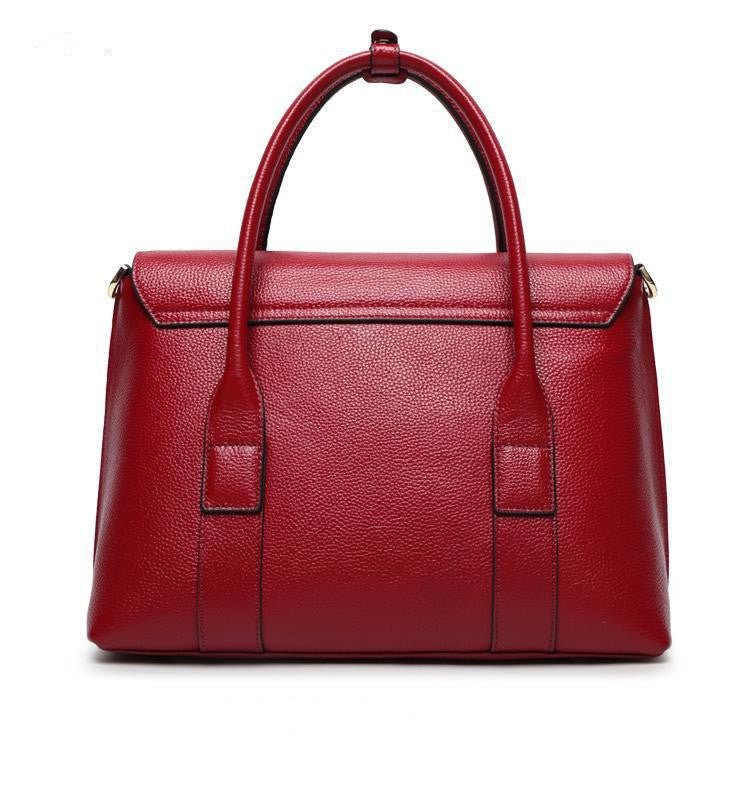 European And American New Leather Handbags, Big Bags, Ladies All - match Handbags, First Layer Cowhide Single Shoulder Messenger Bag - Oopsdadforgot.com
