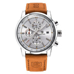 Fashion Casual Watch Mens Watches Men Luxury Brand Quartz Watch Business Leather Men's Watches Clock - Oopsdadforgot.com