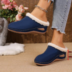Fashion Plush Slippers Outdoor Wedges Sandals Women's Garden Shoes - Oopsdadforgot.com