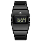 Fashionable Digital Display High - end Square - shaped Student Electronic Watch - Oopsdadforgot.com