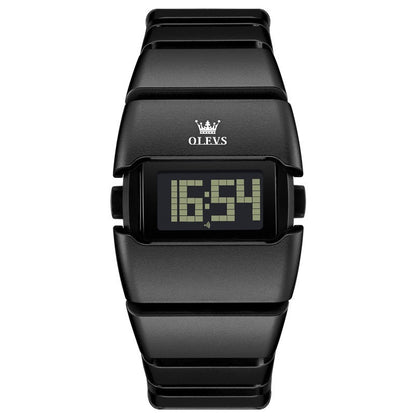 Fashionable Digital Display High - end Square - shaped Student Electronic Watch - Oopsdadforgot.com
