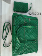Fashionable Lunch Tote Bag Women's Thermal Insulation Lunch Box Leak - proof Crossbody Computer Storage Bag Quilted Large Capacity Handbag With Purse - Oopsdadforgot.com