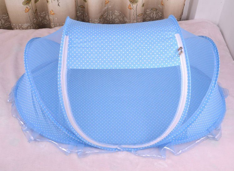 Foldable Baby Bed Net With Pillow Net 2pieces Set - Oopsdadforgot.com