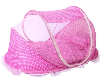 Foldable Baby Bed Net With Pillow Net 2pieces Set - Oopsdadforgot.com