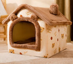 Foldable Dog House Pet Cat Bed Winter Dog Villa Sleep Kennel Removable Nest Warm Enclosed Cave Sofa Pets Supplies - Oopsdadforgot.com