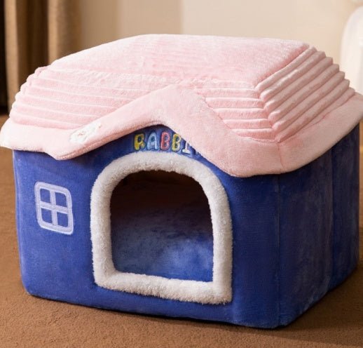 Foldable Dog House Pet Cat Bed Winter Dog Villa Sleep Kennel Removable Nest Warm Enclosed Cave Sofa Pets Supplies - Oopsdadforgot.com