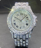 Full Diamond High End Calendar Men's Quartz Watch Gentlemen's Watch - Oopsdadforgot.com
