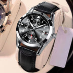 Fully Automatic Quartz Luminous Waterproof Digital Six - Hand Mens Watch - Oopsdadforgot.com