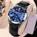Fully Automatic Quartz Luminous Waterproof Digital Six - Hand Mens Watch - Oopsdadforgot.com