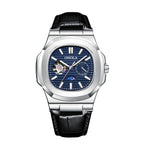 High - Quality Mechanical Watch Sun Moon And Stars Design Waterproof Leather Strap - Oopsdadforgot.com