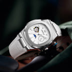 High - Quality Mechanical Watch Sun Moon And Stars Design Waterproof Leather Strap - Oopsdadforgot.com