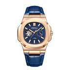High - Quality Mechanical Watch Sun Moon And Stars Design Waterproof Leather Strap - Oopsdadforgot.com