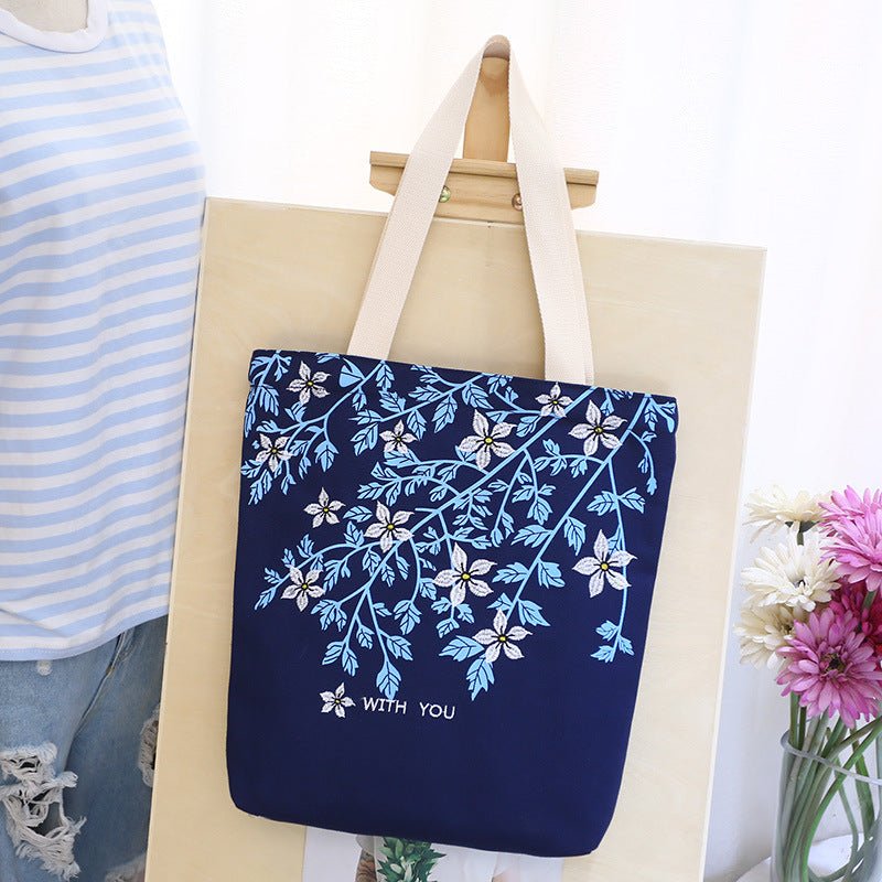 Korean fashion, large capacity Canvas Backpack, embroidered lady backpack, student bags, factory direct sales - Oopsdadforgot.com