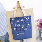 Korean fashion, large capacity Canvas Backpack, embroidered lady backpack, student bags, factory direct sales - Oopsdadforgot.com