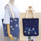 Korean fashion, large capacity Canvas Backpack, embroidered lady backpack, student bags, factory direct sales - Oopsdadforgot.com