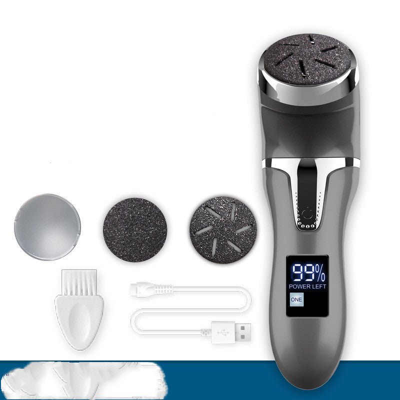 LCD Digital Display Electric Vacuum Cleaner Foot Scrubber Exfoliating Pedicure Beauty Supplies Gadgets - Oopsdadforgot.com