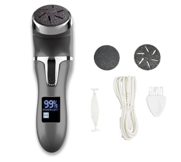 LCD Digital Display Electric Vacuum Cleaner Foot Scrubber Exfoliating Pedicure Beauty Supplies Gadgets - Oopsdadforgot.com