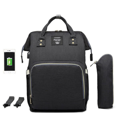 LEQUEEN Multifunctional Large Capacity Mummy Bag - Oopsdadforgot.com