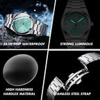 Luminous Quartz Waterproof Calendar Watch - Oopsdadforgot.com