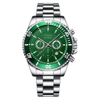 Luxury Gold Green Watch Men's Waterproof Stainless Steel Luminous - Oopsdadforgot.com