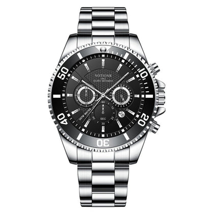 Luxury Gold Green Watch Men's Waterproof Stainless Steel Luminous - Oopsdadforgot.com